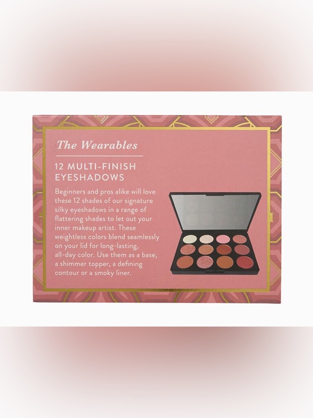 The Wearables: Pinking Of You 12 Multi-Finish Eyeshadows new with box - Picture 3 of 4